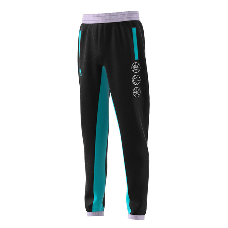 Adidas Basketblall Young Lil Stripe Pants "Black"