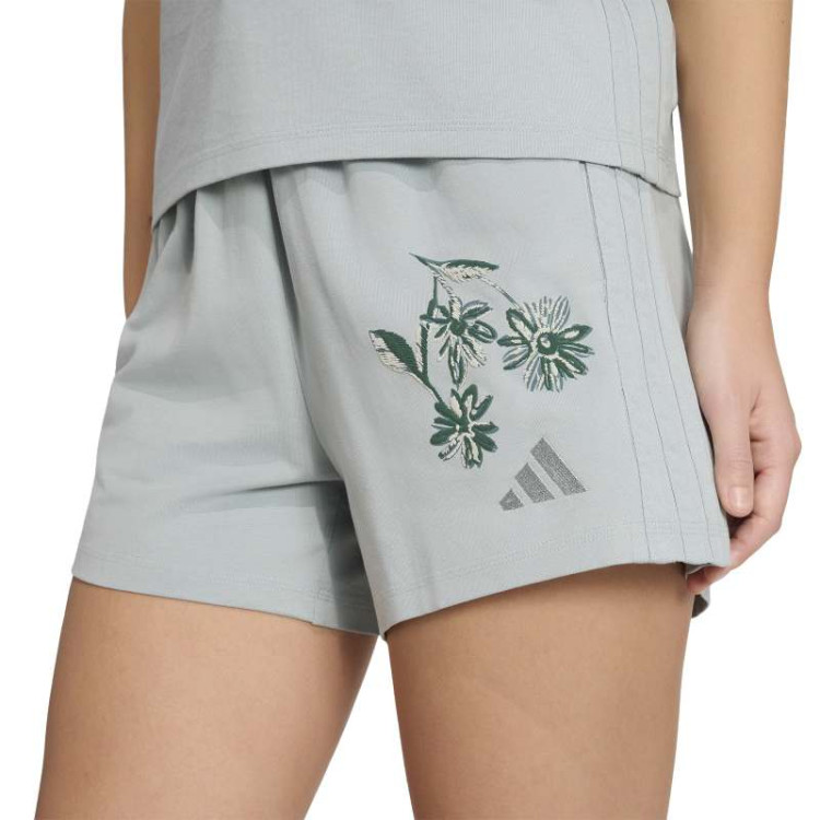 Pantalón corto Adidas Essentials 3-Stripes Cotton  "Green"