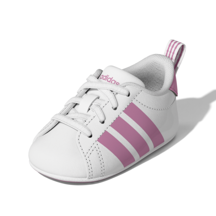 Zapatillas Bebé Adidas Grand Court Crib "White-Pink"