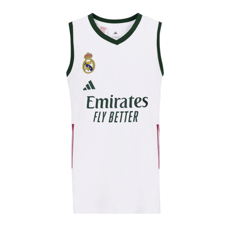 Camiseta Adidas Junior Primera Equitación Real Madrid Basketball 26/27 "White"