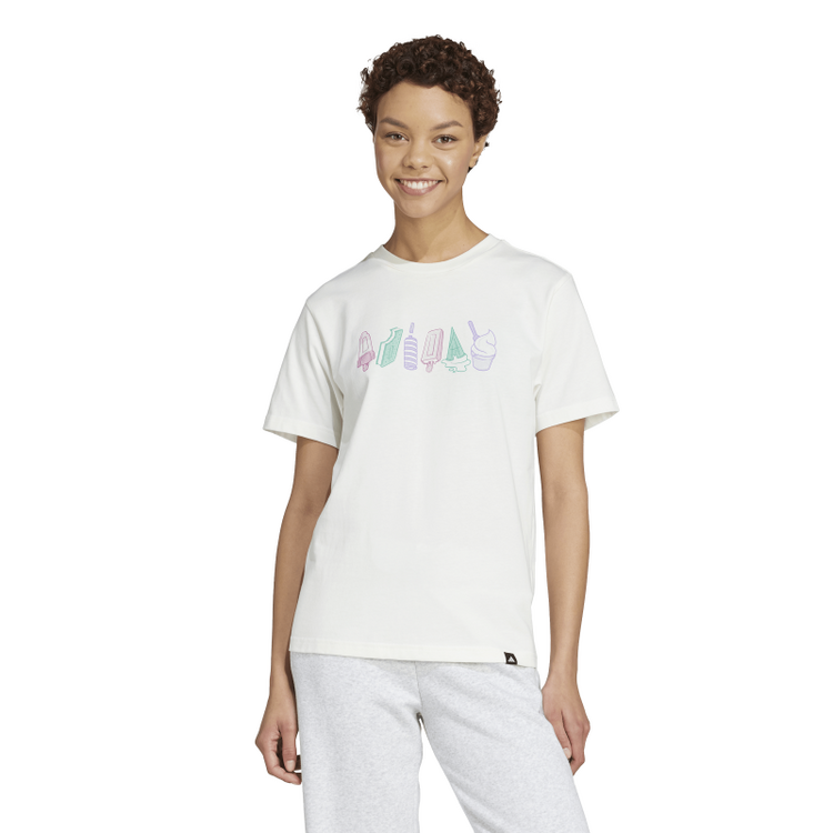 Adidas Lounge Food Graphic T-Shirt "White"
