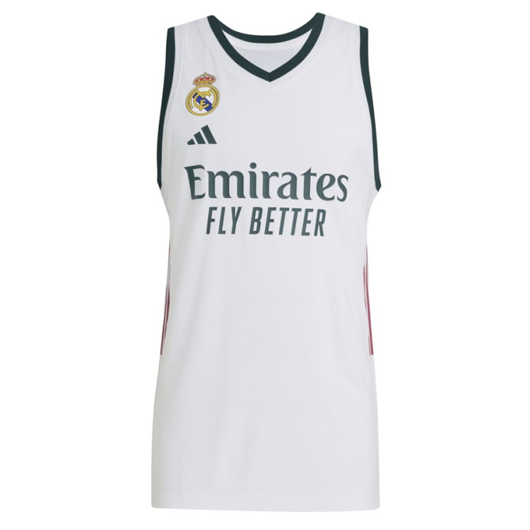 Camiseta Adidas Primera Equipación Real Madrid Basketball 26/27 "White"