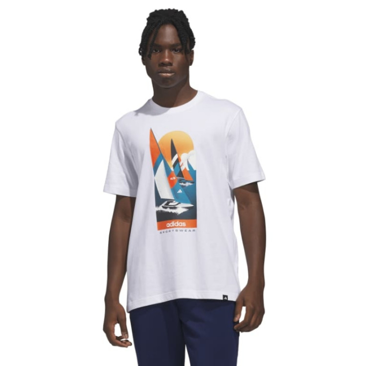 Camiseta Adidas Summer Sailing Graphic  "White"