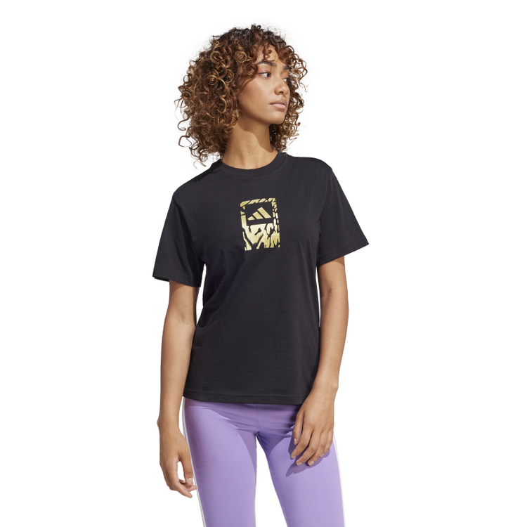 Adidas TECH METALLIC GRAPHIC T-SHIRT 2"BLACK"