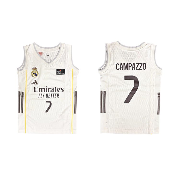 Camiseta Real Madrid Basket 1ª Equipación JR. 2025-26 # 7 CAMPAZZO #