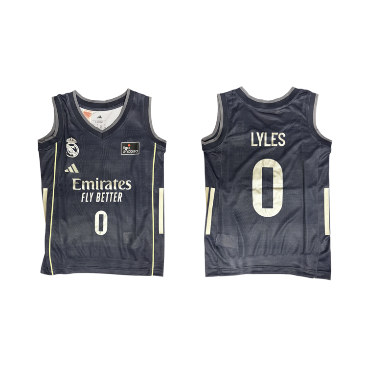 Camiseta Real Madrid Basket 2ª Equipación JR. 2025-26 # 0 LYLES #