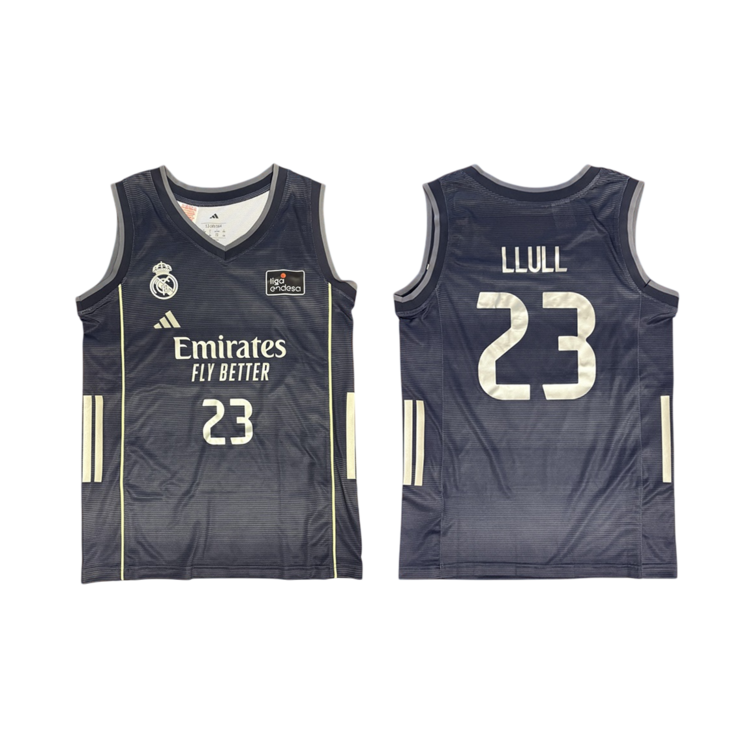 Añadir a la cesta Camiseta Real Madrid Basket 2ª Equipación JR. 2025-26 # 23 LLULL # Camiseta Real Madrid Basket 2ª Equipación JR. 2025-26 # 23 LLULL #