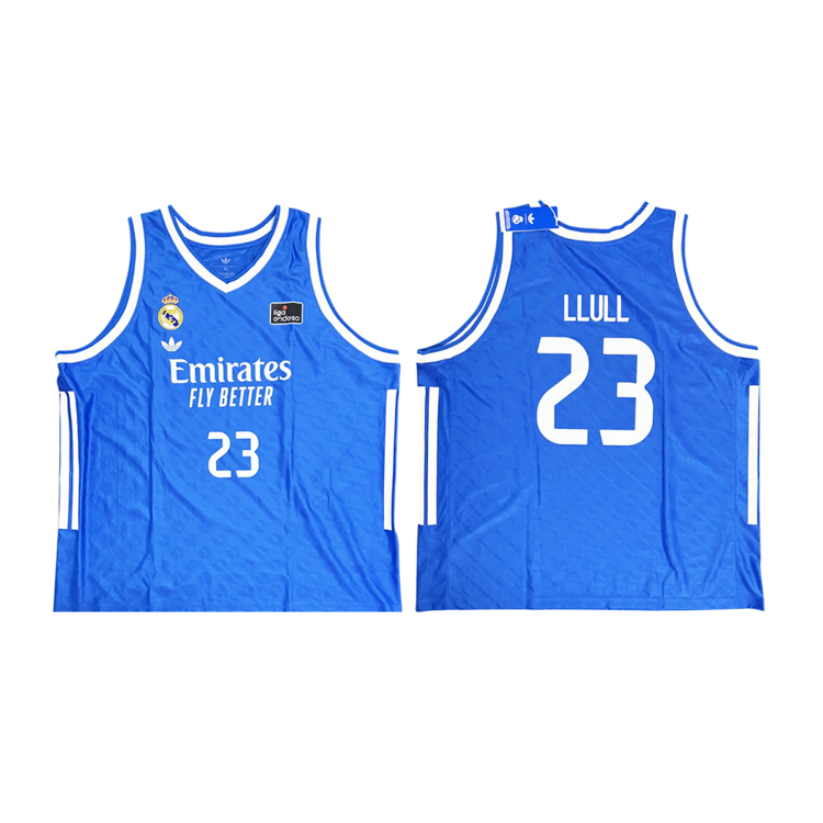 Añadir a la cesta Camiseta Real Madrid Basket 3ª Equipación JR. 2025-26 # 23 LLULL # Camiseta Real Madrid Basket 3ª Equipación JR. 2025-26 # 23 LLULL #