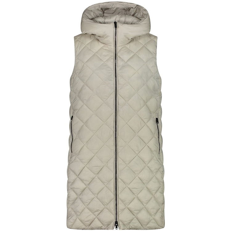 Campagnolo Long Hooded Vest with Diamond Quilting