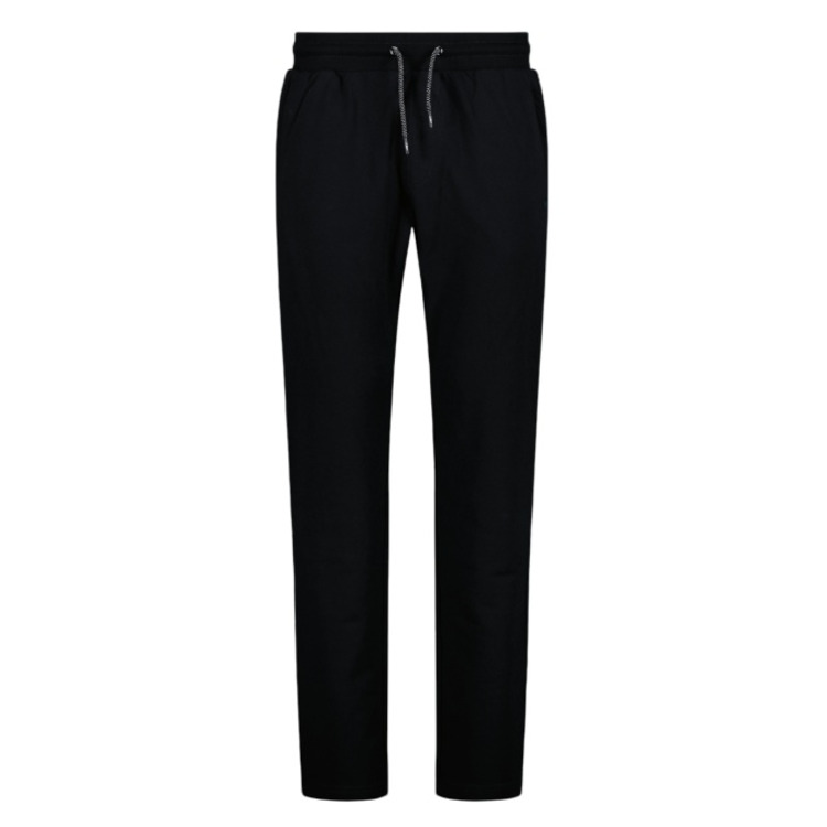 Campagnolo Men's joggers in stretch french terry "Black" (Comfort Fit)