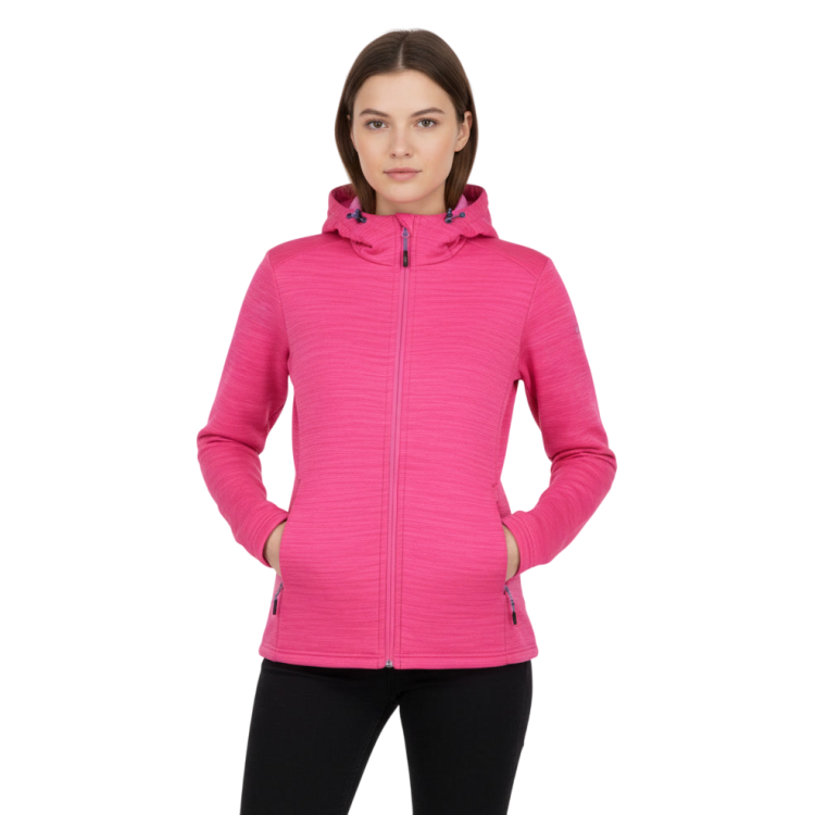 Sudadera elástica con capucha Mujer Campagnolo "Fuchsia"