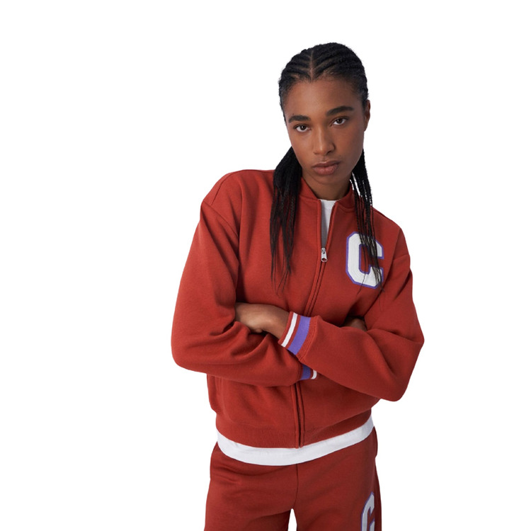 Champion Bookstore Logo Bomber Sweatshirt "Sandy Brown"