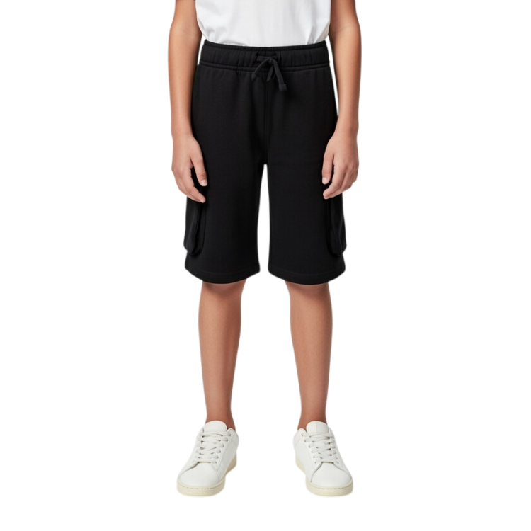 Pantalón corto cargo niño Champion Puff Print "Black"