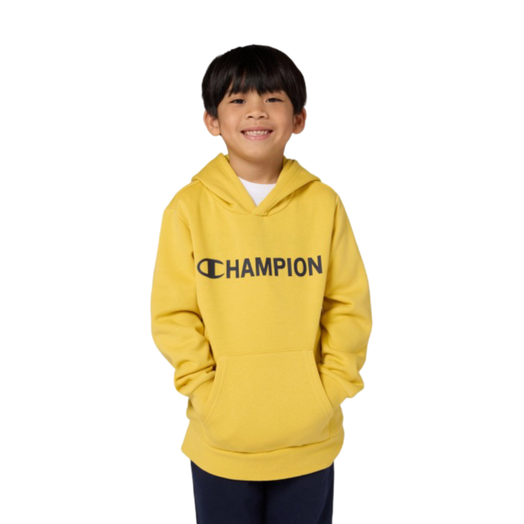 Champion BOYS' FLEECE HOODED SWEATSHIRT GRAPHIC "YELLOW"