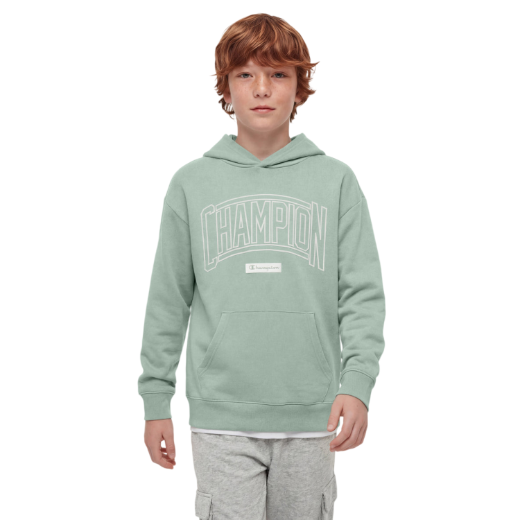 Sudadera niño Champion con estampado Puff "Honeydew"
