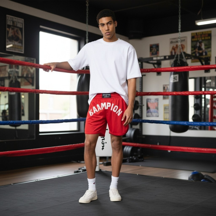 Pantalòn Corto Hombre Champion Combat Training Club   "Red"