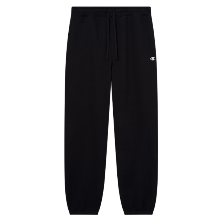 Pantalón Champion con Puño Elástico Corte Relajado "Black"
