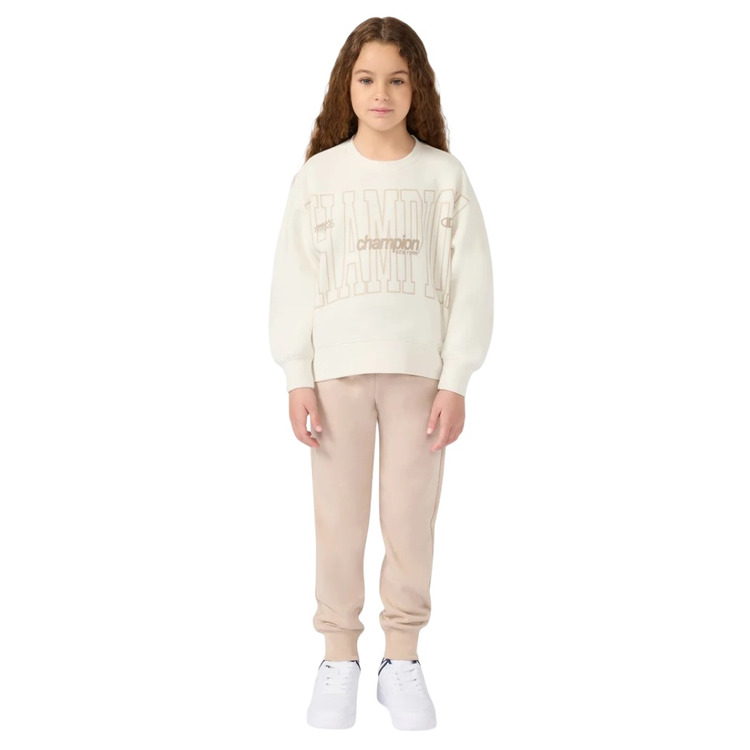 Añadir a la cesta Champion Girls Fleece Sweatsuit with Ribbed Cuffs "Cream" Champion Girls Fleece Sweatsuit with Ribbed Cuffs "Cream"