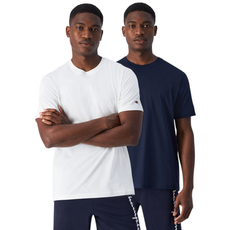Camiseta de Manga Corta Champion Icons 2-Pack "White-Navy"