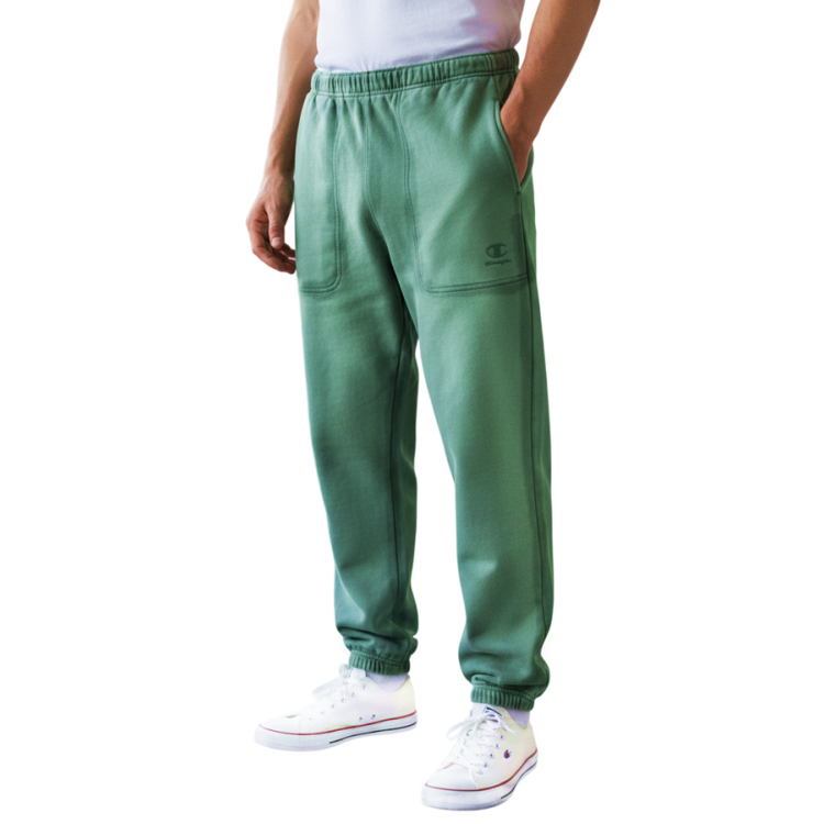 Pantalones Ligeros con Puños Elásticos Champion Icons Washed "Green"