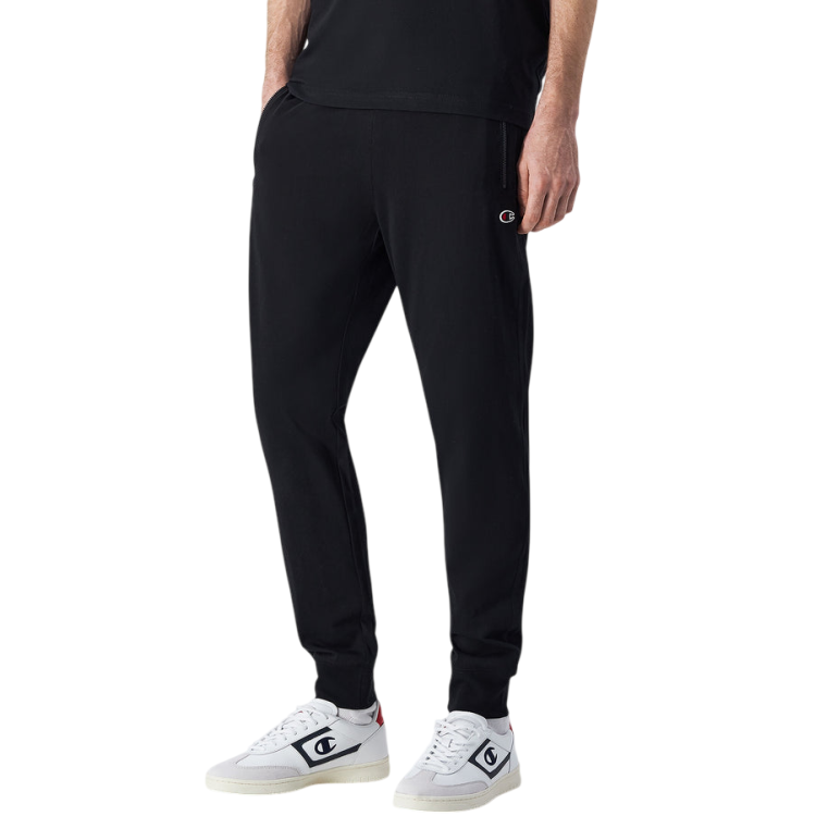 Pantalón Slim Fit Ligero con Puño Champion Icons Pocket Zip "Black"