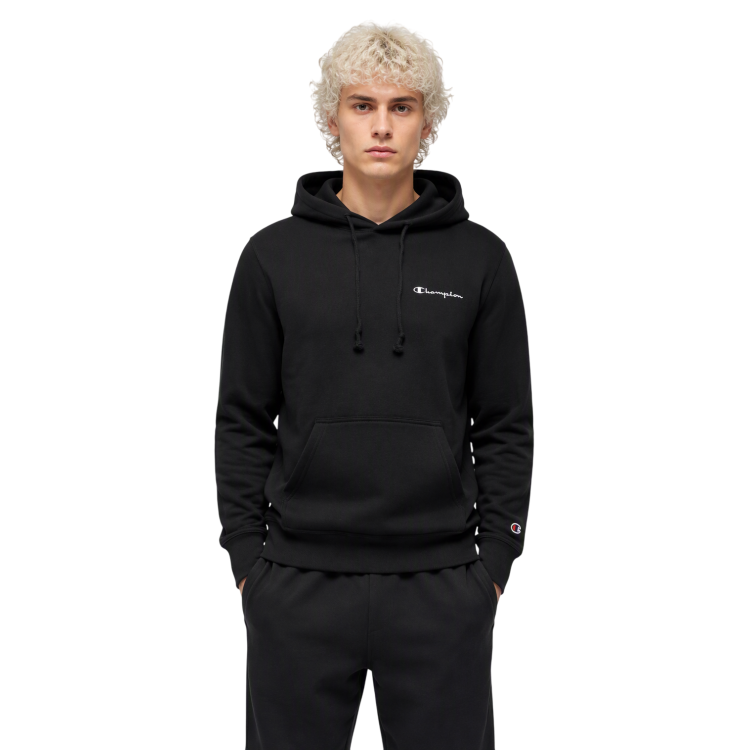 Sudadera Champion Icons Small Embroidered Logo Standar Fit "Black"