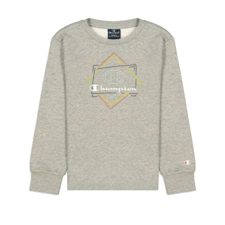 Champion Kids Athletic Long Sleeve Crewneck T-Shirt "Grey"