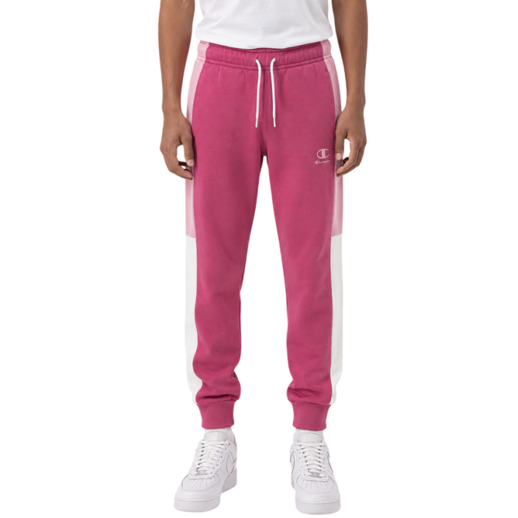Pantalón Niño/Niña con Puño Champion Colour Block Embroidery Logo "Silken Raspberry-Pink"