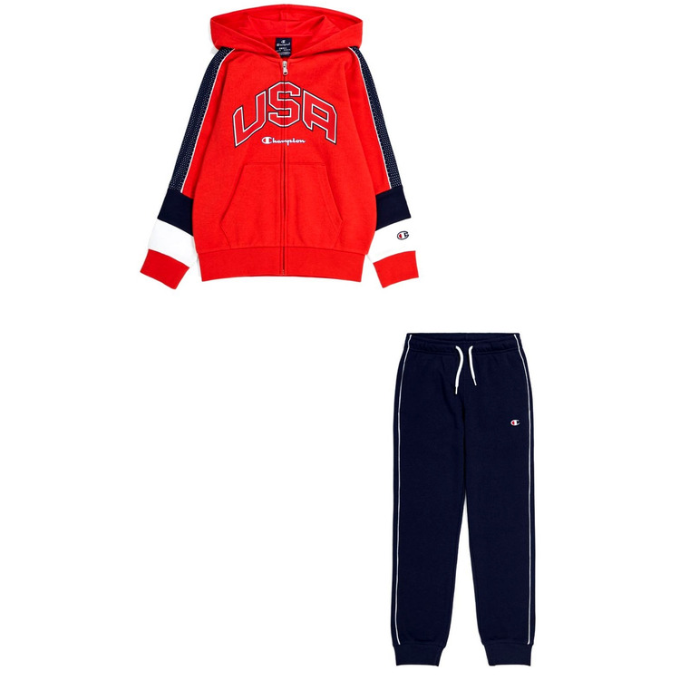 Añadir a la cesta Champion Kids  Colour Block Logo USA Tracksuit "Red" Champion Kids  Colour Block Logo USA Tracksuit "Red"