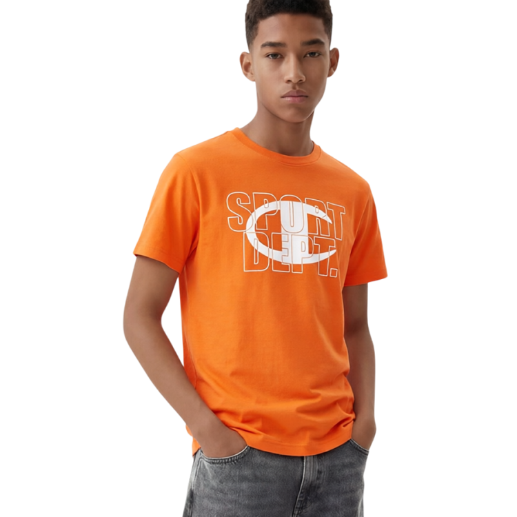 Camiseta Niño/Niña Champion Graphic Logo Powerblend "Orange"