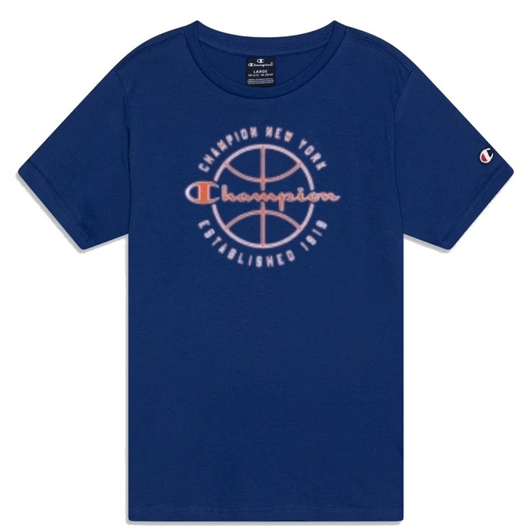 Champion Kids Modern Basketball Big Logo T-Shirt "Dark Blue"