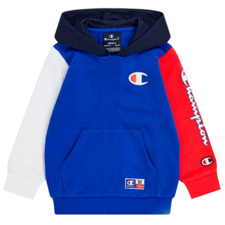 Champion Kids Sport Lifestyle Basketball Hooded Logo C "Blue"