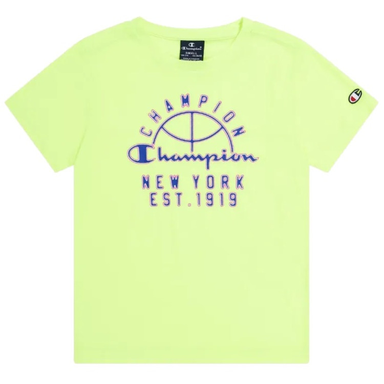 Añadir a la cesta Champion Kids Sport Lifestyle Basketball T-Shirt Mesh Big Logo "Flour Geen Yellow" Champion Kids Sport Lifestyle Basketball T-Shirt Mesh Big Logo "Flour Geen Yellow"