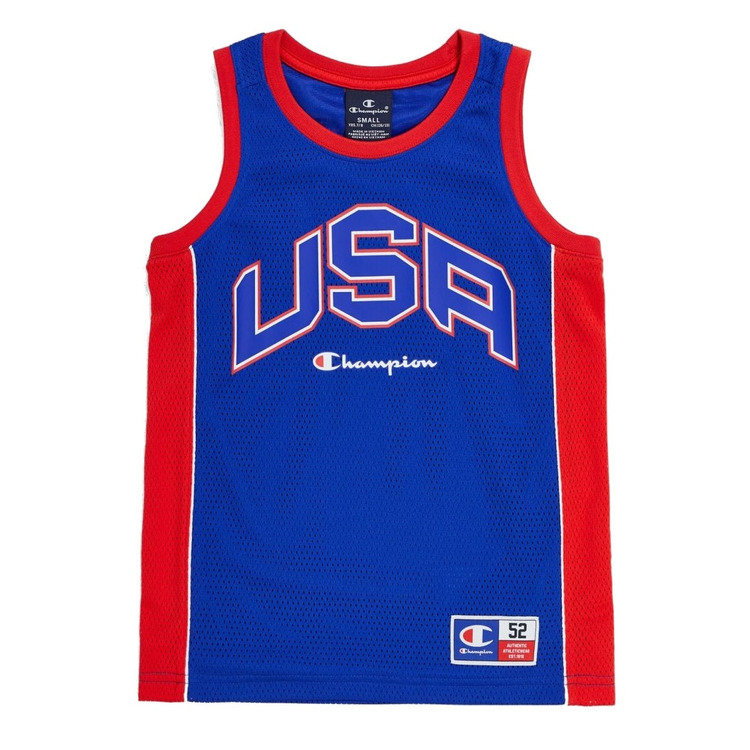 Champion Kids Sport Lifestyle Basketball USA Mesh Tank Top "Nautical Blue"