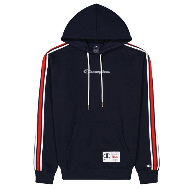 Champion Legacy Basketball Contrast Details Fleece Hoodie "Navy"