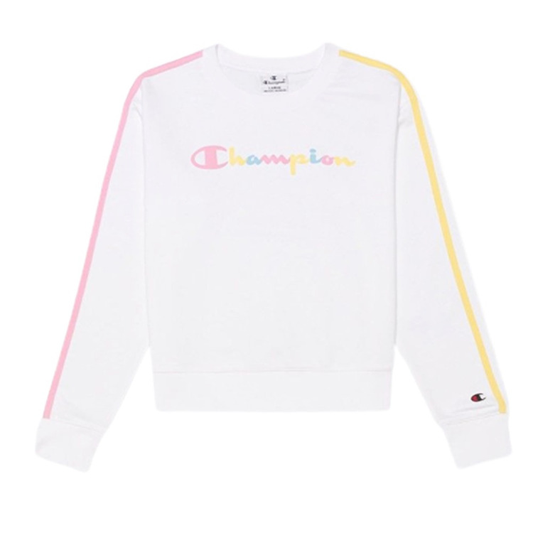 Añadir a la cesta Champion Legacy Girls Script Logo Front Sweatshirt "White" Champion Legacy Girls Script Logo Front Sweatshirt "White"