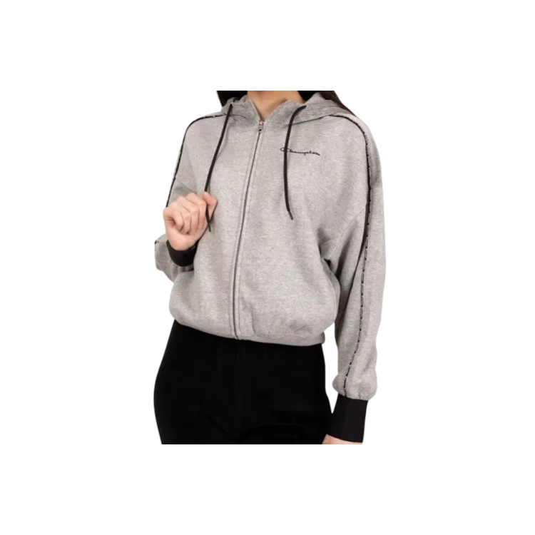 Champion Legacy Wmns Sport Hooded full zip Sweatshirt "Grey"