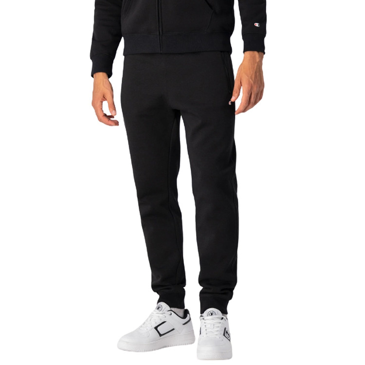 Champion Legacy Zipped Pocket Fleece Cuffed Joggers "Black"