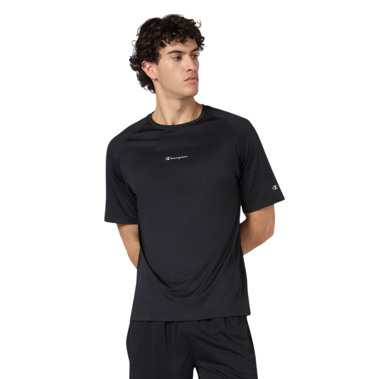 Camiseta Deportiva Champion para Hombre Quick Dry "Black"