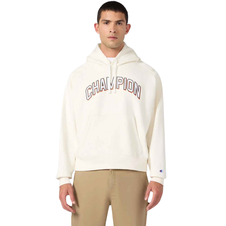 Sudadera Champion Interior Afelpado Main Street Embroidered Arched Logo "Cream"