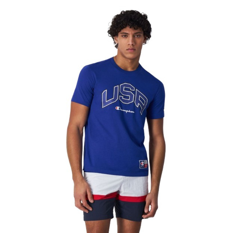 Añadir a la cesta Champion Sport Lifestyle Basketball USA Logo Comfort Fit T-Shirt "Nautical Blue" Champion Sport Lifestyle Basketball USA Logo Comfort Fit T-Shirt "Nautical Blue"