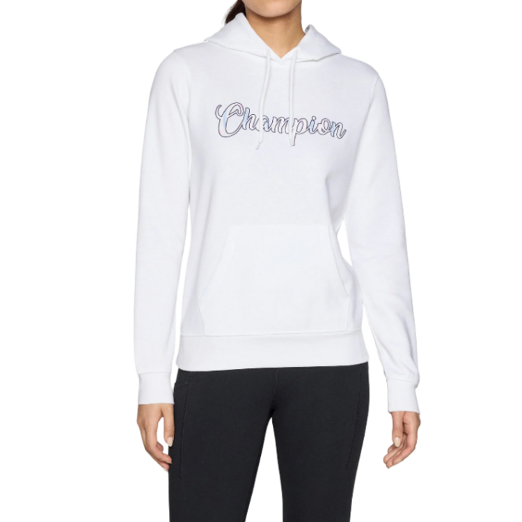 Añadir a la cesta Champion Women's Fleece Hooded Sweatshirt Script Logo "White" Champion Women's Fleece Hooded Sweatshirt Script Logo "White"