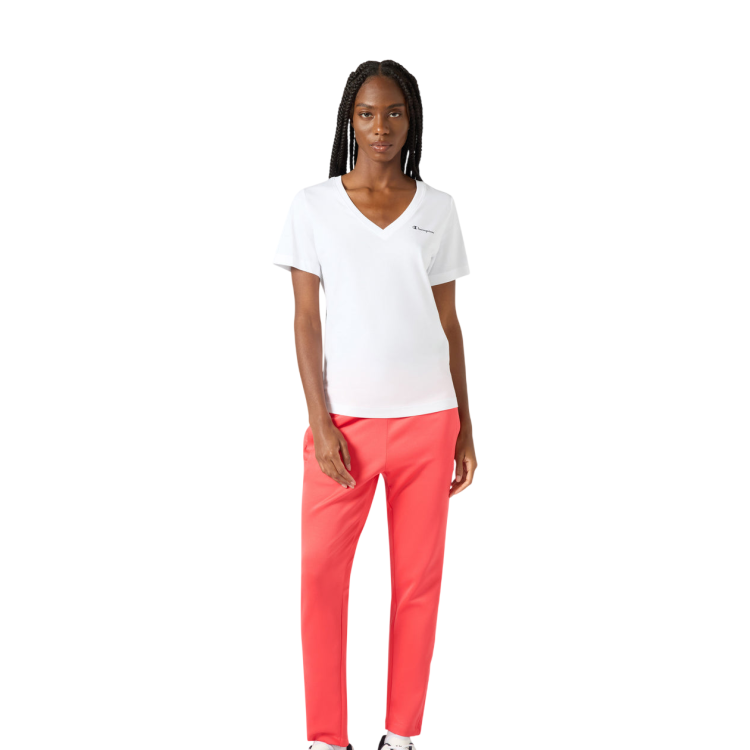 Camiseta Champion Mujer V-Neck Icons "White"