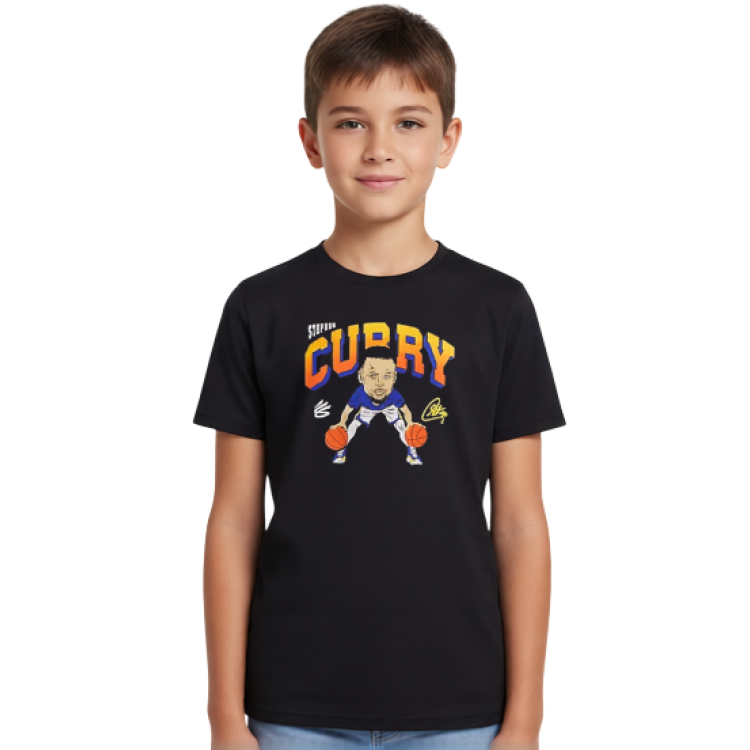 Camiseta NIño/Niña Curry Animated T-shirt "Black"
