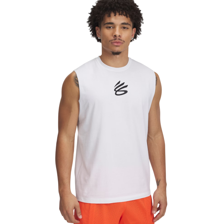 Añadir a la cesta Curry Men's Sleeveless Logo T-Shirt "White" Curry Men's Sleeveless Logo T-Shirt "White"