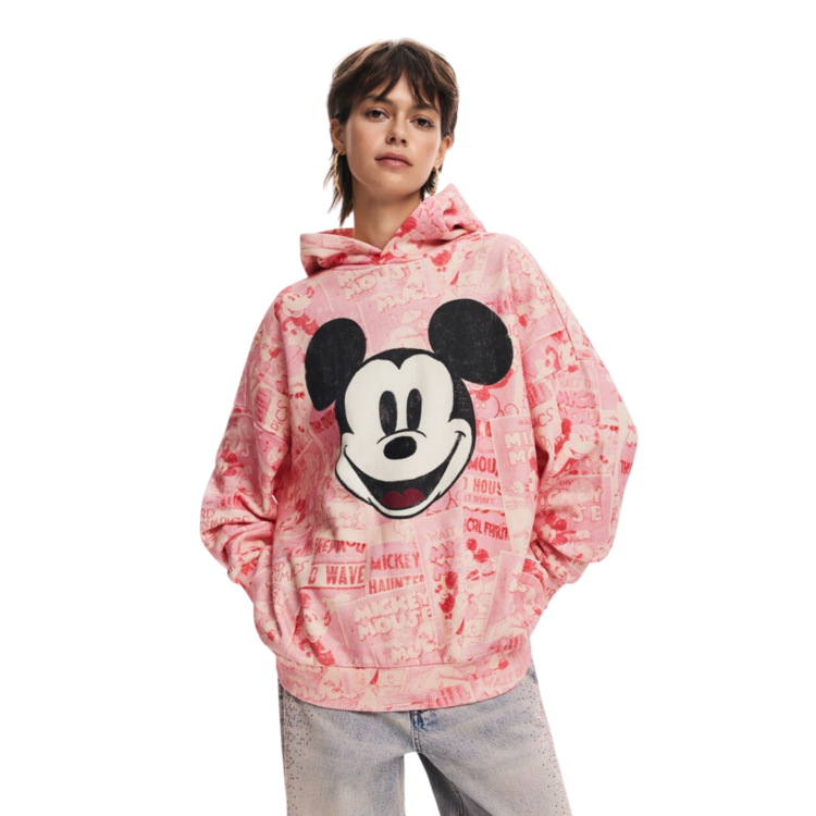 Añadir a la cesta Desigual Mickey Mouse Hoodie with Drawstring "Pink" Desigual Mickey Mouse Hoodie with Drawstring "Pink"