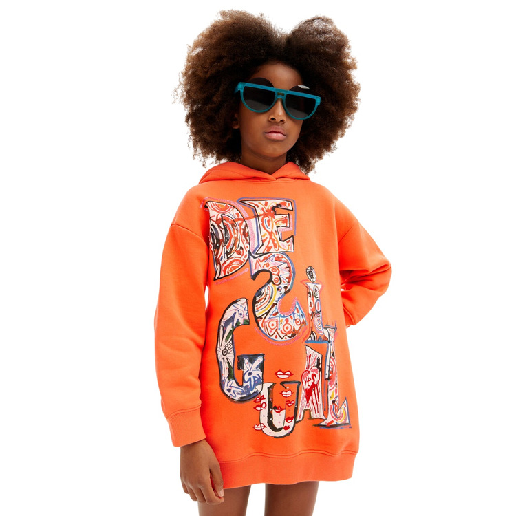 Añadir a la cesta Desigual Sweatshirt Dress "Orange" Desigual Sweatshirt Dress "Orange"