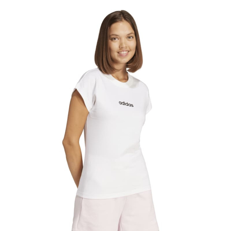 Camiseta Adidas Essentials Linear  "White"
