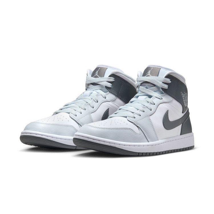Jordan 1 Mid White "Smoke Grey" (Women's)