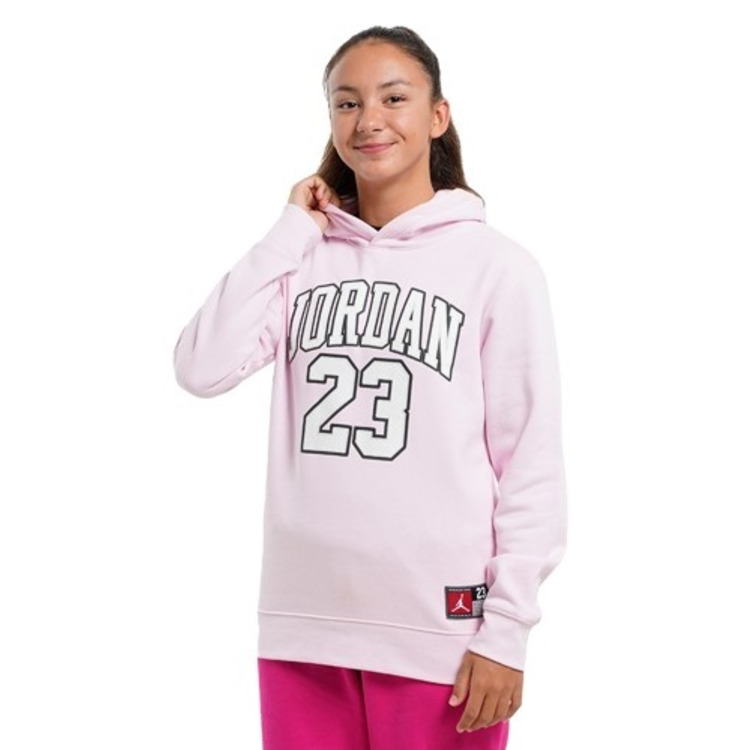 Añadir a la cesta Jordan Girls HBR Logo 23 Fleece Pullover Hoodie "Pink Foam" Jordan Girls HBR Logo 23 Fleece Pullover Hoodie "Pink Foam"